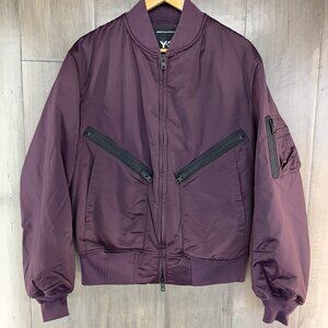Adidas Men's Y-3 Bomber Jacket Shadow Maroon Burgundy Size Medium KA2397
